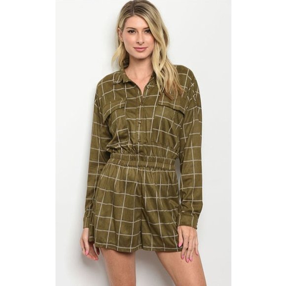 Le Lis Long Sleeve Romper Sz Medium NWT - Picture 2 of 10